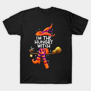 I'm The Hungry Witch halloween couple costume T-Shirt